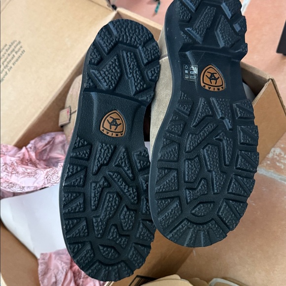 Ariat Women's Heeled Boots - Brown and Pink Embroidery - Picture 11 of 13